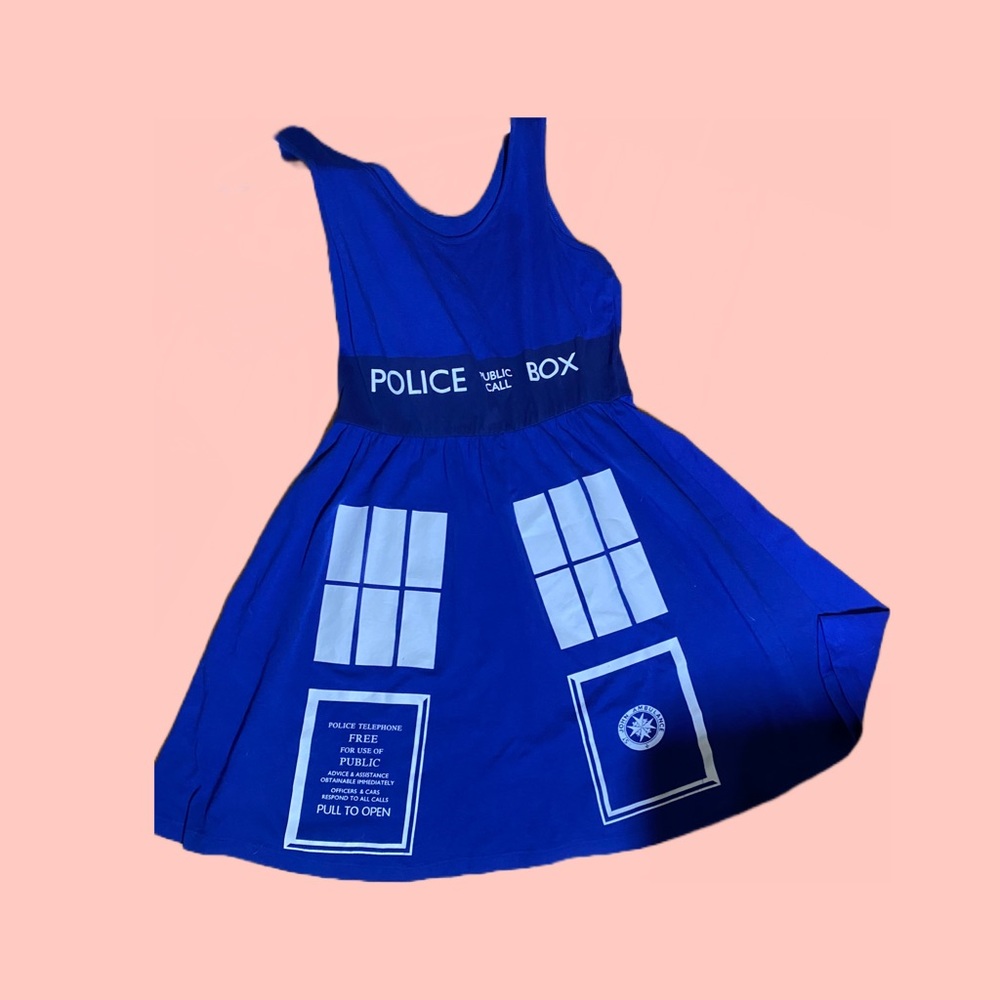 Doctor Who Tardis Dress Size Medium